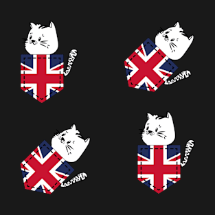 Patriotic Pocket Pussy - Cat Lover -  British Patriot T-Shirt