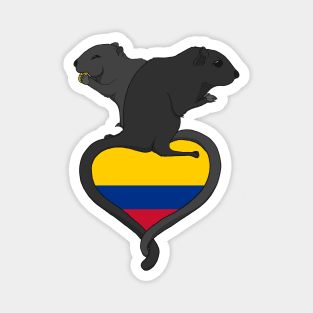 Gerbil Colombia (dark) Magnet