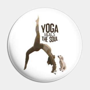 yoga heals the soul Pin