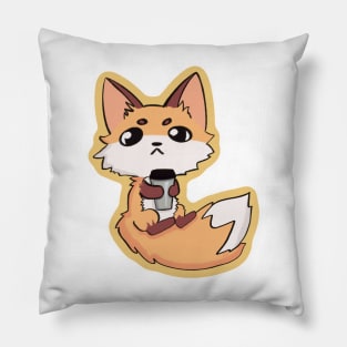 Floating Foxy Coffee Pillow