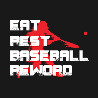 Eat Rest Baseball Reword 81 T-Shirt