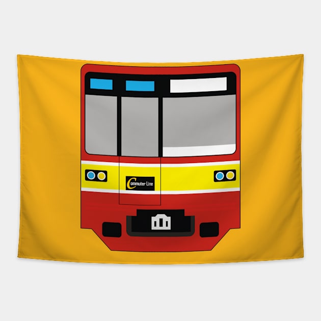 Train Metro 05 Series Jabodetabek Commuter Line Version Tapestry by Indotees