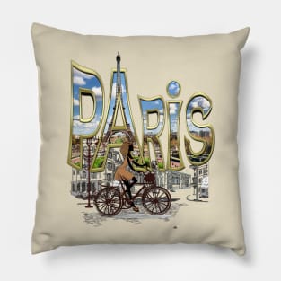 Tour-de-France in Paris Pillow