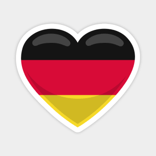 Germany Flag Heart Magnet