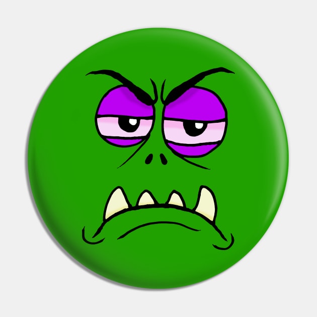 Grumpy Monster Pin by MalcolmKirk