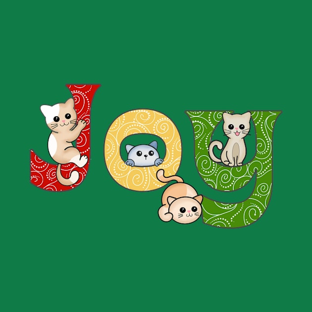 Joy Adorable Christmas Cats by AlondraHanley