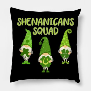 Gnomies Shenanigans Squad St. Patrick's Day Pillow