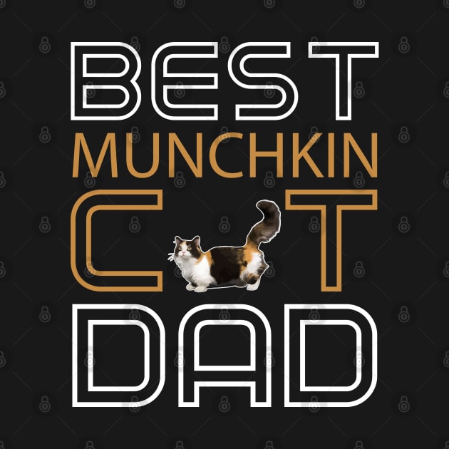 Best Munchkin Cat Dad by AmazighmanDesigns