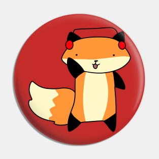 Headphones Fox Pin