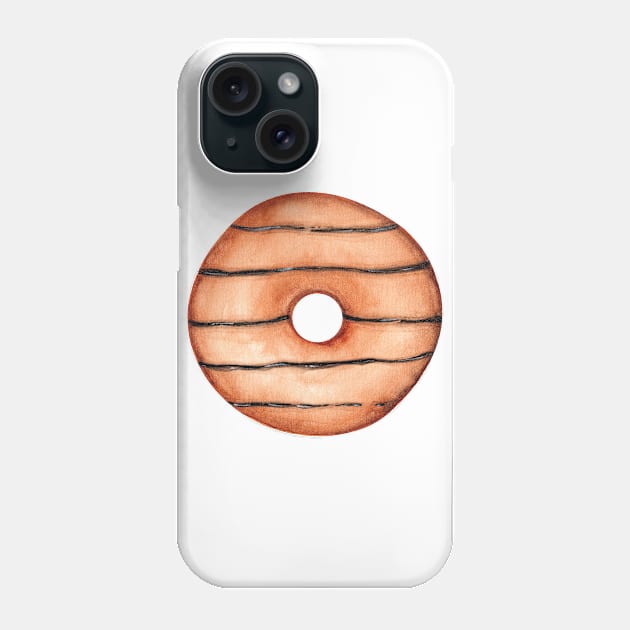 Chocolate Donut Phone Case by shoko