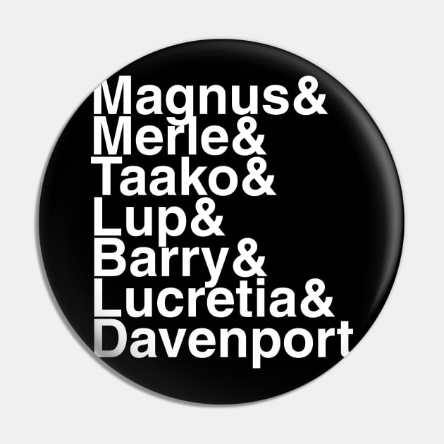 Red Robes Helvetica List Pin by DennisMcCarson