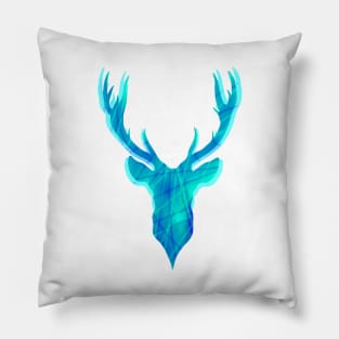 Blue Deer Pillow