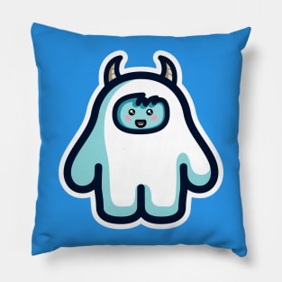 Kawaii Cute Abominable Snowman Yeti Pillow