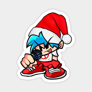 Xmas BoyFriend Santa's helper FNF Magnet