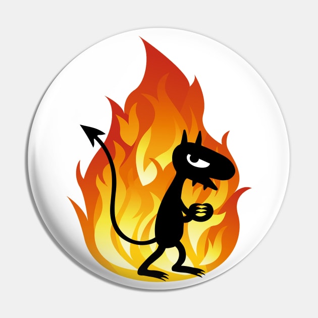 Fire Demon Pin by WBW