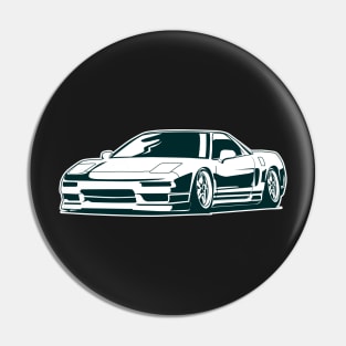 Acura NSX jdm monochrome illustration Pin