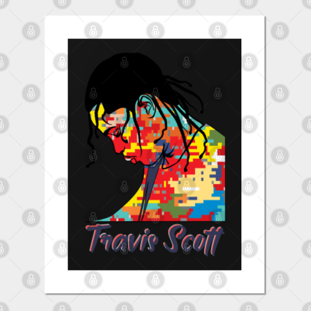 Travis Scott Body Painting Travis Scott Astroworld Affiche Et