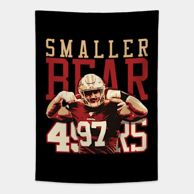 Nick Bosa Smaller Bear Tapestry by mia_me