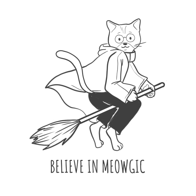 Cat believes in magic by Purrfect Shop