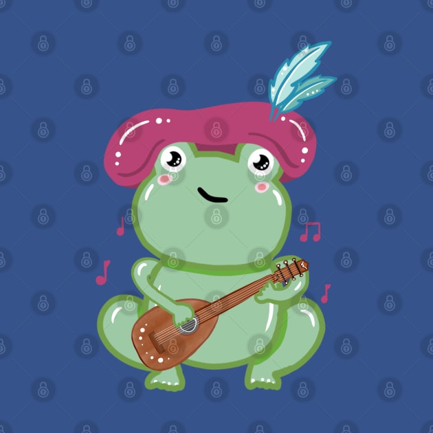 Bard Frog! by amyscabbagegarden