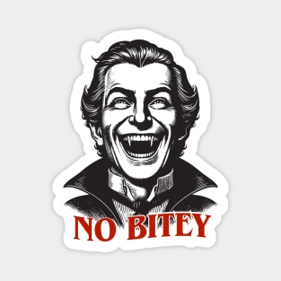 No Bitey – Funny Vintage Dracula Vampire Halloween Design Magnet