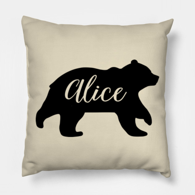 Alice Running Bear Spirit Animal Silhouette Personalized Name