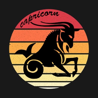 Capricorn Vintage Zodiac Sign T-Shirt