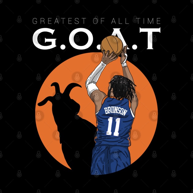 Jalen Brunson GOAT by Luna Illustration