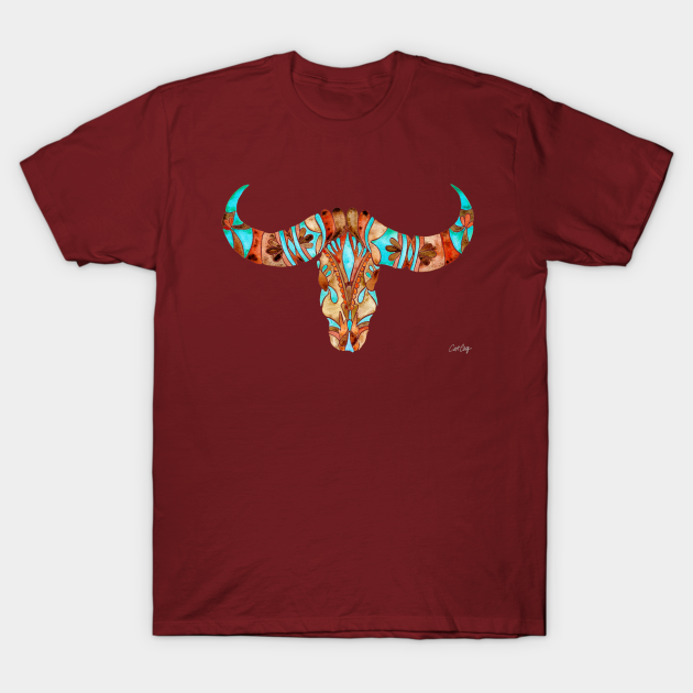 Water Buffalo Skull - Water Buffalo - T-Shirt