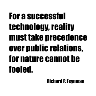 Feynman Successful Technology Black T-Shirt