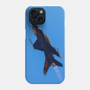 Black F-16 Viper Aggressor Squadron Phone Case