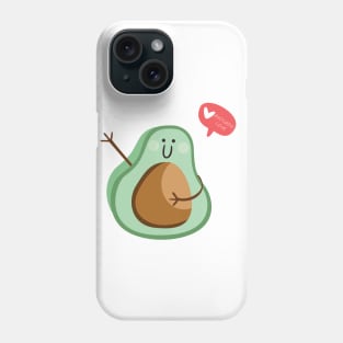 Avocado sharing some love Phone Case