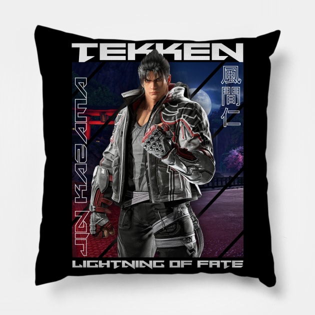 Jin Kazama Pillow by Nifty Store