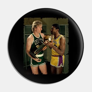 Larry Bird and Magic Johnson Pin