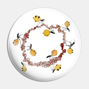 Honey Ant Roundabout Pin