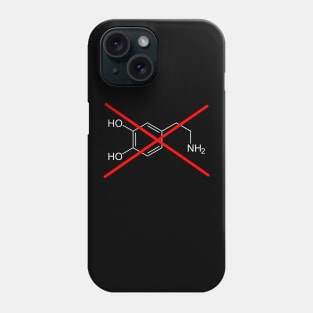 Crossed out Dopamine Structure - Dopamine Fast Phone Case