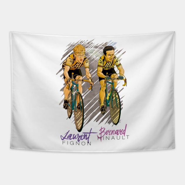 Laurent & Bernard Tapestry by adiartworks.com