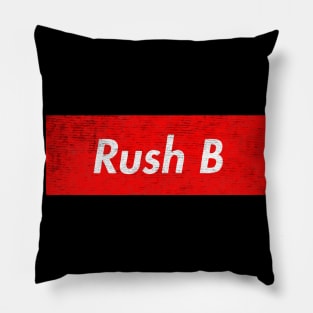 Rush B Red Pillow