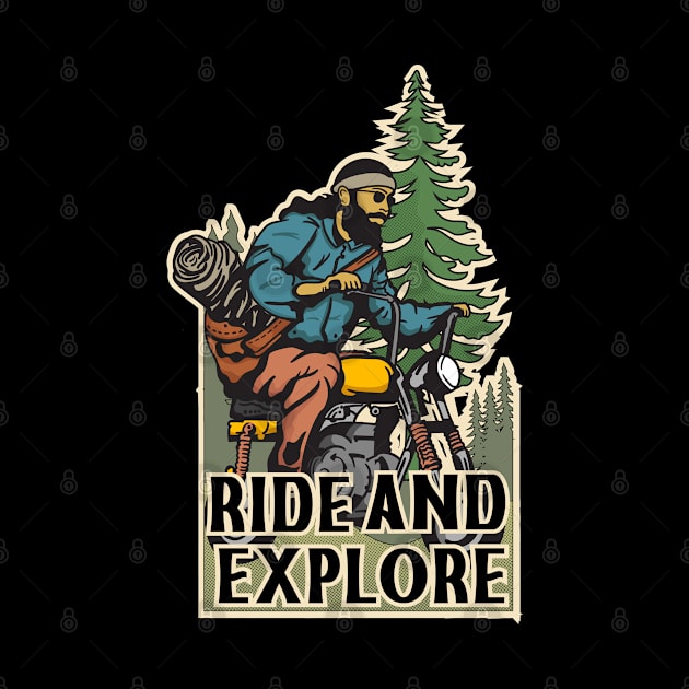 Ride and Explore by Stenau Artwerk