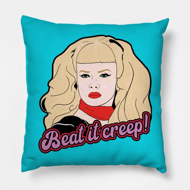 Beat it creep! Pillow by BiteYourGranny