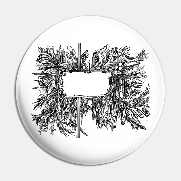 Abstract doodle frame art Pin by TKDoodle