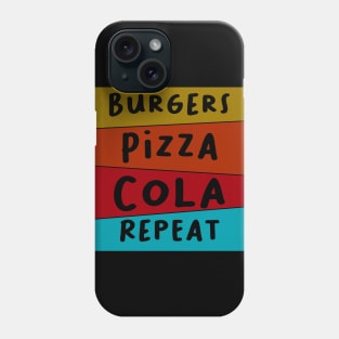 Burger Pizza Cola Phone Case