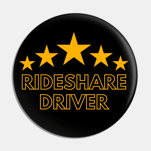 5-Star Rideshare Driver Pin by MtWoodson