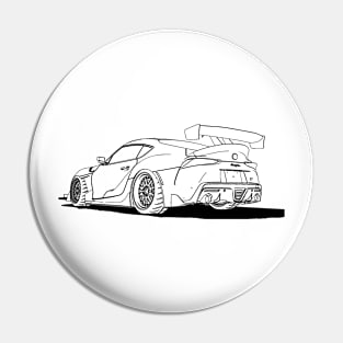 Supra JDM Wireframe Drawing Pin