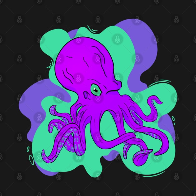 Octopus (8 tentacles and 3 hearts) by TeeDraw