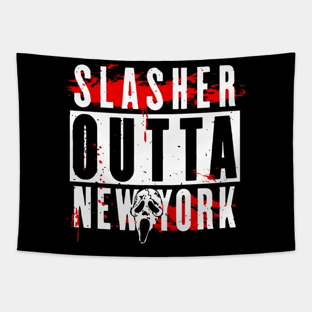 SLASHER OUTTA NEW YORK Tapestry by illproxy