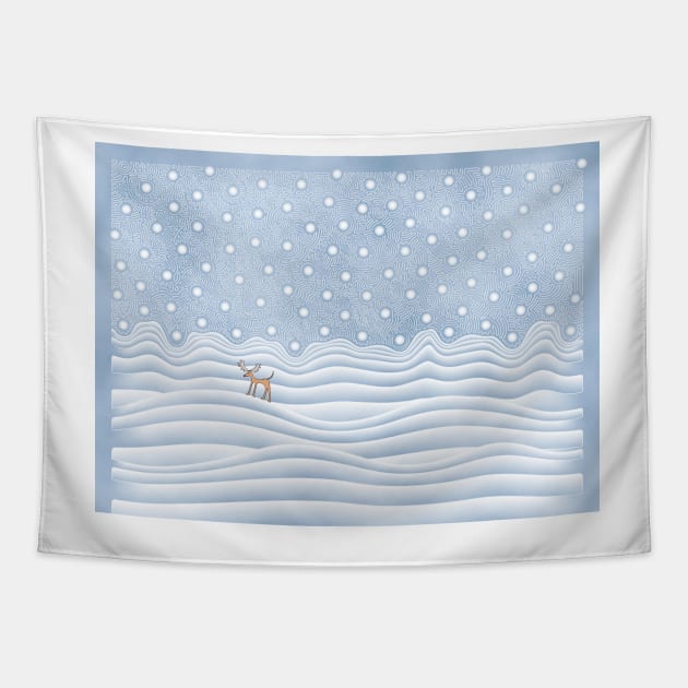 Snow Day Tapestry by becky-titus