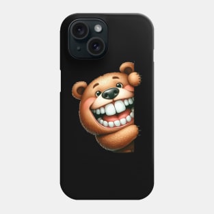 Cute Bear Playing Peek a Boo Phone Case