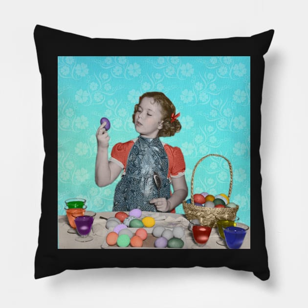 Shirley Temple Easter Pillow by RetroSalt