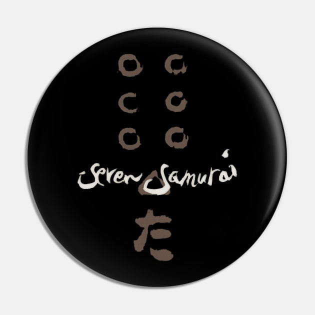 Mod.6 Seven Samurai Japanese Pin by parashop